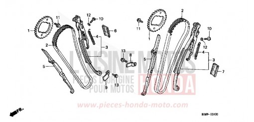 CAM CHAIN/TENSIONER XL600VV de 1997